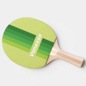 Lily Pad Green Pin Stripes with Name Tischtennis Schläger (Seitenansicht)
