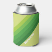 Lily Pad Green Stripes with Name Dosenkühler (Kanne Rückseite)
