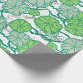 Lily Pad Japanese Garden Geschenkpapier (Ecke)