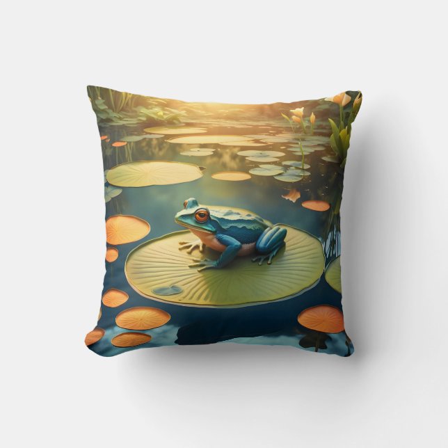 Lily Pad King -  Kissen (Vorderseite)