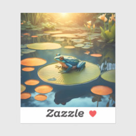 Lily Pad King - Square Vinyl Aufkleber