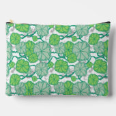 Lily Pad Koi Pond Pattern Zubehörtasche (Vorderseite)