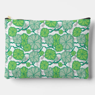 Lily Pad Koi Pond Pattern Zubehörtasche