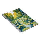 Lily Pad Pond | Green Watercolor Nature Notizblock (Rechte Seite)