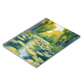 Lily Pad Pond | Green Watercolor Nature Notizblock (Linke Seite)