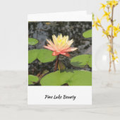 Lily Pad Schönheit! Karte (Gelbe Blume)