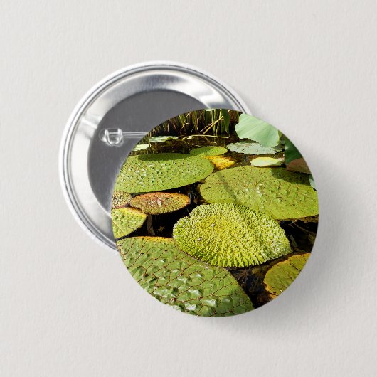 Lily Pads Abzeichen Button (Vorne & Hinten)