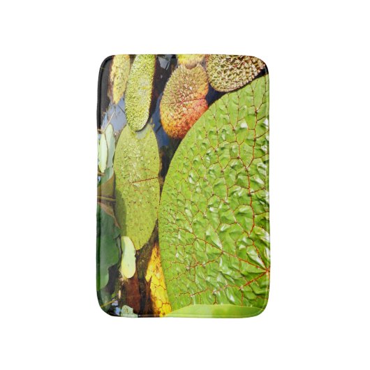 Lily Pads Bath Mat Badematte (Vorderseite Vertikal)