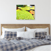Lily Pads Canvas Print Leinwanddruck (Insitu (Schlafzimmer))