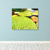 Lily Pads Canvas Print Leinwanddruck (Insitu (Holzboden))