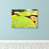 Lily Pads Canvas Print Leinwanddruck (Insitu (Holzboden))