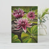 Lily Pads Dankeschön-Karte Dankeskarte (Stehend Vorderseite)