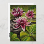 Lily Pads Dankeschön-Karte Dankeskarte (Vorne/Hinten)