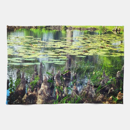 Lily Pads Decorative Geschirrtuch (Horizontal)