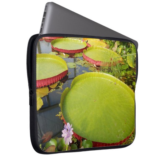 Lily Pads Laptop Sleeve (Vorne Rechts)