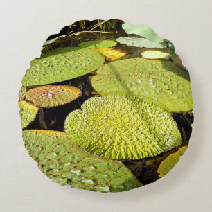 Lily Pads Round Cushion Rundes Kissen