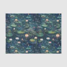 Lily Pads und Blume Seidenpapier