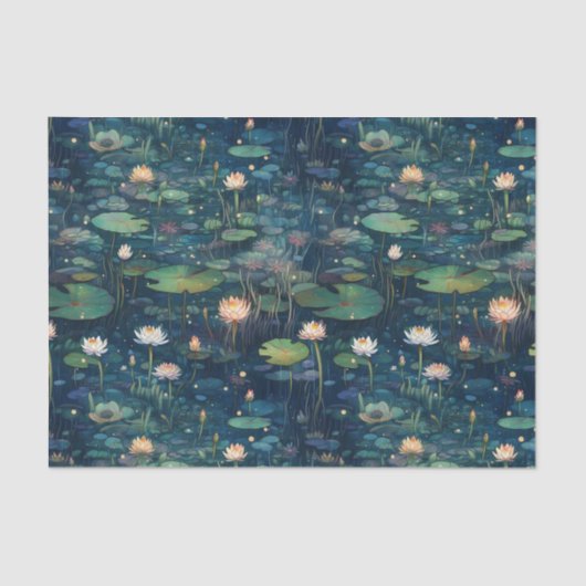 Lily Pads und Blume Seidenpapier (Vorderseite)