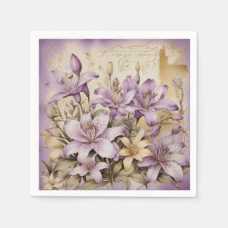 Lily Paper Napkin Serviette