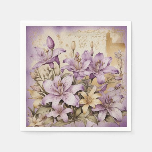 Lily Paper Napkin Serviette (Vorderseite)