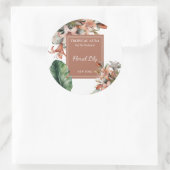 Lily Parfüm Etikett Runder Aufkleber (Tasche)