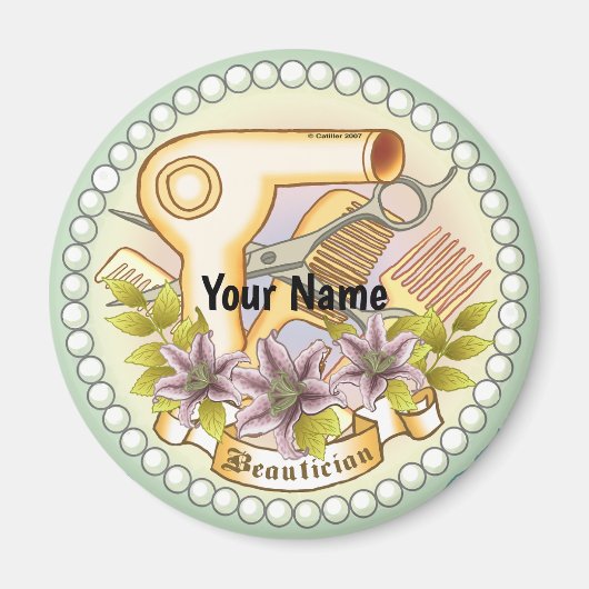 Lily Pearl Beautician Magnet (Vorne)