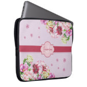 Lily & Peony Floral Lila Laptopschutzhülle (Vorne Rechts)