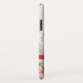 Lily Peony Floral Monogram Foto Case-Mate iPhone Hülle (Hinten/Rechts)