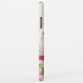 Lily Peony Floral Monogram Foto Case-Mate iPhone Hülle (Hinten/Rechts)