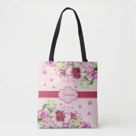 Lily & Peony Floral Pink Tasche