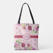 Lily & Peony Floral Pink Tasche (Rückseite)