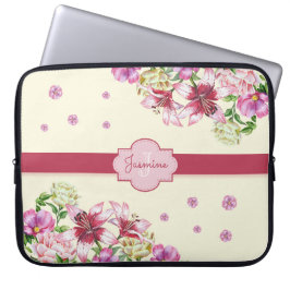 Lily & Peony Floral Yellow Laptopschutzhülle