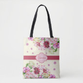 Lily & Peony Floral Yellow Tasche (Vorderseite)