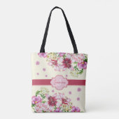 Lily & Peony Floral Yellow Tasche (Rückseite)