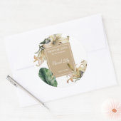 Lily Perfume Label Runder Aufkleber (Umschlag)