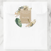 Lily Perfume Label Runder Aufkleber (Tasche)