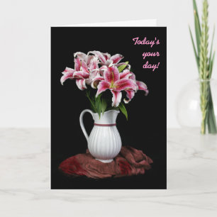 Lily Pitcher Birthday Card Karte