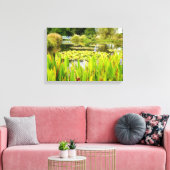 Lily Pond Canvas Print Leinwanddruck (Insitu (Wohnzimmer))