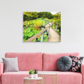 Lily Pond Canvas Print Leinwanddruck (Insitu (Wohnzimmer))