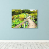 Lily Pond Canvas Print Leinwanddruck (Insitu (Holzboden))