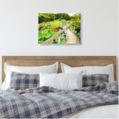 Lily Pond Canvas Print Leinwanddruck (Insitu (Schlafzimmer))