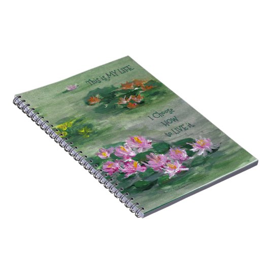 *'LiLy Pond' Design-Notebook Notizblock (Rechte Seite)