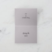 *'LiLy Pond' Design, Sie sind ein schönes Sein, Karte (Innenseite)