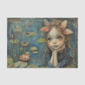 LILY POND FAIRY DECOUPAY SEIDENPAPIER (Vorderseite)