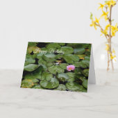 Lily Pond Geburtstagskarte Karte (Gelbe Blume)