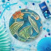 Lily Pond Paper Plate Pappteller (Party)
