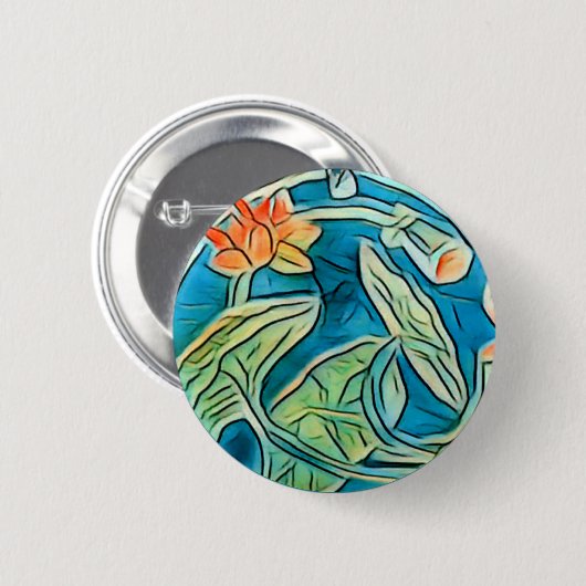 Lily Pond Sticker Button (Vorne & Hinten)