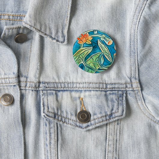 Lily Pond Sticker Button (Beispiel)