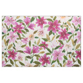 LILY PROLIFERIERUNG Pink Floral Watercolor  Stoff (Fat Quarter (45,7 x 55,9 cm))