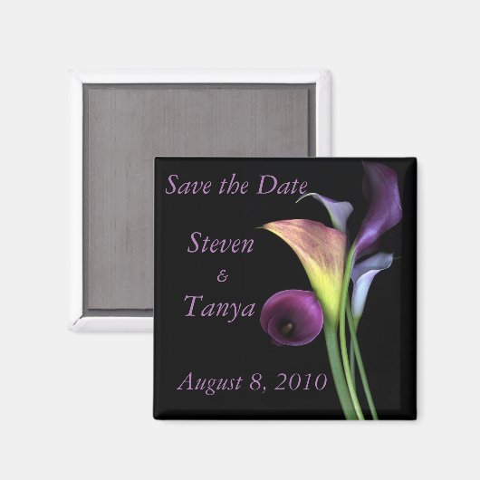 Lily Save the Date Magnet (Vorderseite/Rückseite)